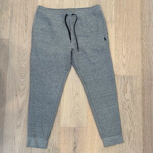 Polo Ralph Lauren Double Knit Drawstring Gray HRT Jogger Sweatpants Men’s XL